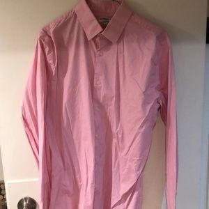 Express pink button down